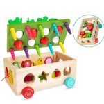 Jouet Montessori chariot des légumes - jeux éducatif montessori