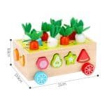 Jouet Montessori chariot des légumes - jeux éducatif montessori