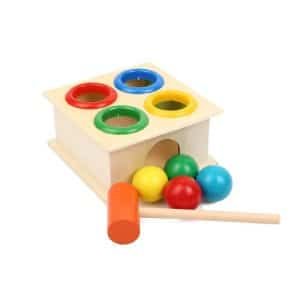 Jouet a Marteler 4 Trous de Couleur - jeux éducatif montessori