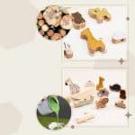 Jouet montessori animaux en bois - jeux éducatif montessori