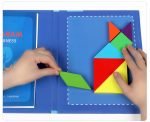 Livre de Puzzle Tangram – Bleu - jeux éducatif montessori