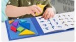 Livre de Puzzle Tangram – Bleu - jeux éducatif montessori