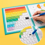 Livre de fraction magnetique montessori - jeux éducatif montessori