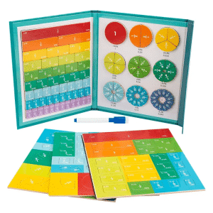 Livre de fraction magnetique montessori - jeux éducatif montessori