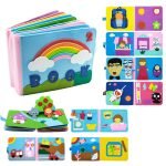 Livre montessori en tissu - jeux éducatif montessori