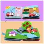 Livre montessori en tissu - jeux éducatif montessori