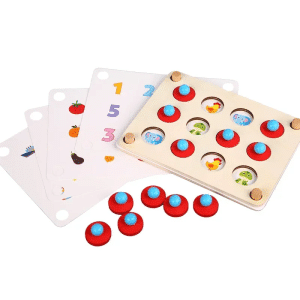 Memory en bois – Carte interchangeable - jeux éducatif montessori