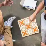 Morpion en bois montessori - jeux éducatif montessori