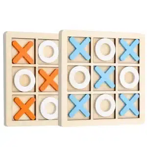 Morpion en bois montessori - jeux éducatif montessori