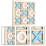 Morpion en bois montessori - jeux éducatif montessori