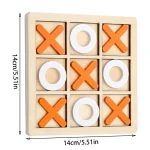 Morpion en bois montessori - jeux éducatif montessori