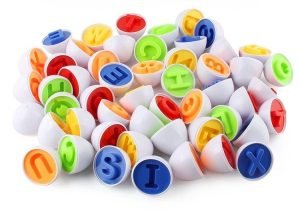 Oeufs Montessori Alphabet 26 pièces - jeux éducatif montessori