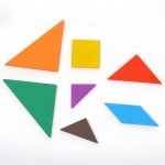 Petit Tangram Bois Couleurs Montessori - jeux éducatif montessori
