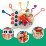 Pieuvre sensoriel bébé – Dentition - jeux éducatif montessori