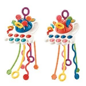 Pieuvre sensoriel bébé – Dentition - jeux éducatif montessori