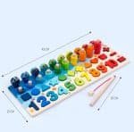 nombres et couleurs - jeux éducatif montessori