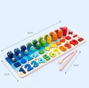 nombres et couleurs - jeux éducatif montessori