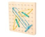 Plaque Montessori à élastiques - jeux éducatif montessori