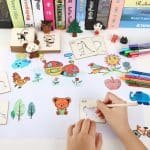 Pochoirs en Bois Montessori pour Enfants – 20 pièces - jeux éducatif montessori