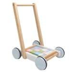 Pousseur Chariot avec Cubes de Construction Pastel - jeux éducatif montessori