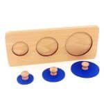 Puzzle de formes colorés – Apprentissage préscolaire - jeux éducatif montessori