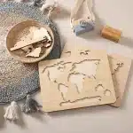 Puzzle du monde en bois montessori - jeux éducatif montessori