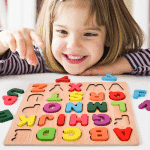 Puzzle en bois – Alphabet - jeux éducatif montessori