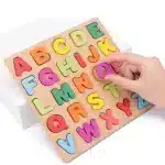 Puzzle en bois – Alphabet - jeux éducatif montessori