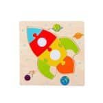 Puzzle éveil en bois – “Véhicules colorés” - jeux éducatif montessori