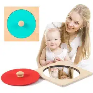 Puzzle miroir en bois montessori - jeux éducatif montessori