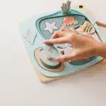 Puzzle pêche en bois magnétique - jeux éducatif montessori