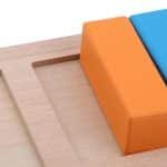 Puzzle préscolaire – Formes rectangles colorés - jeux éducatif montessori