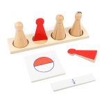 Quilles d’apprentissage des fractions - jeux éducatif montessori