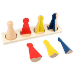 Quilles d’apprentissage des fractions - jeux éducatif montessori