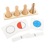Quilles d’apprentissage des fractions - jeux éducatif montessori