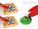 Ruche à abeilles Montessori avec pince - jeux éducatif montessori