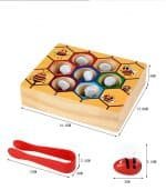 Ruche à abeilles Montessori avec pince - jeux éducatif montessori