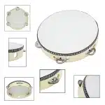 Tambourin en bois- 15 cm - jeux éducatif montessori