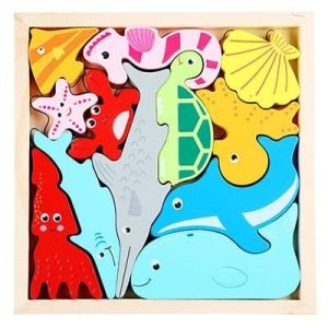 Tangram Animaux Marins - jeux éducatif montessori