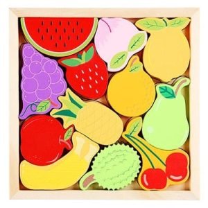 Tangram en Bois – Fruits - jeux éducatif montessori