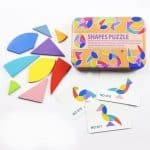 Tangram ovale Montessori avec cartes - jeux éducatif montessori