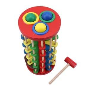 Tour à 3 Boules à Marteler - jeux éducatif montessori