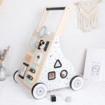 Trotteur pousseur bébé – multi-activités – Couleurs pastel - jeux éducatif montessori