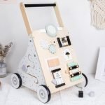 Trotteur pousseur bébé – multi-activités – Couleurs pastel - jeux éducatif montessori