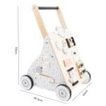 Trotteur pousseur bébé – multi-activités – Couleurs pastel - jeux éducatif montessori