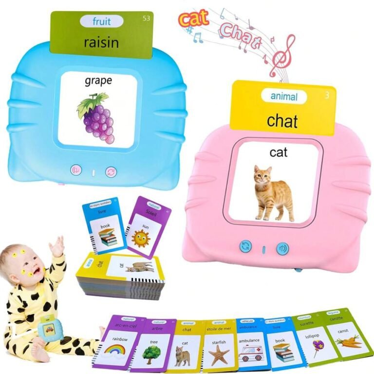 Cartes Flash Parlantes Montessori 224 Mots - Jeu éducatif Pour Enfants 3 Ans Et Plus - Neuf