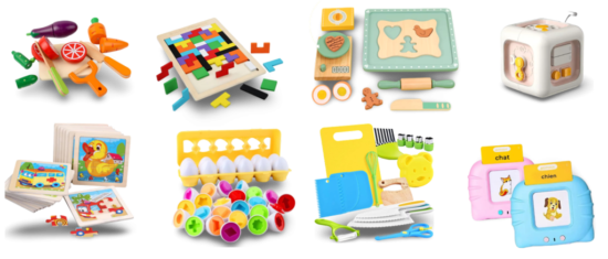 Jeux et jouets montessori pour enfant