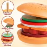 jeux burger bois montessori à empiler