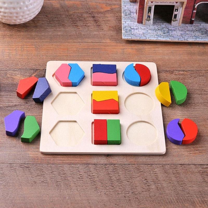 Puzzle En Bois Avec Formes 3D - Generation Montessori