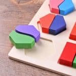 puzzle de formes en bois – Géométrie Montessori - jeux éducatif montessori